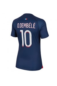 Paris Saint-Germain Ousmane Dembele #10 Jalkapallovaatteet Naisten Kotipaita 2023-24 Lyhythihainen
